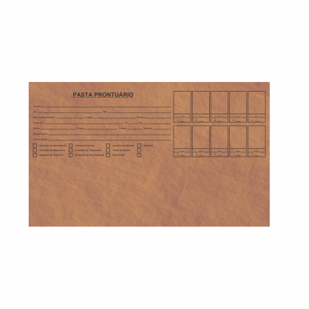 Pasta Prontuário Kraft sem Aba