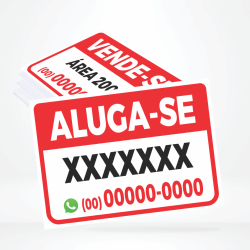 Placa Vende-se / Aluga-se